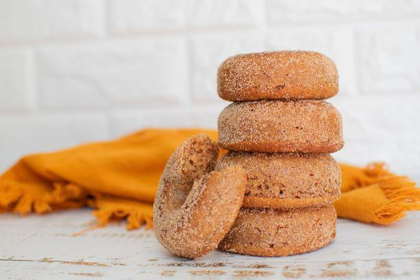 Keto Pumpkin Cake Donuts, Pumpkin Spice Flavored Recipe 🎃🍩✨-HighKey