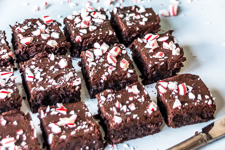 Keto Friendly Peppermint Brownies with Ganache Recipe-HighKey