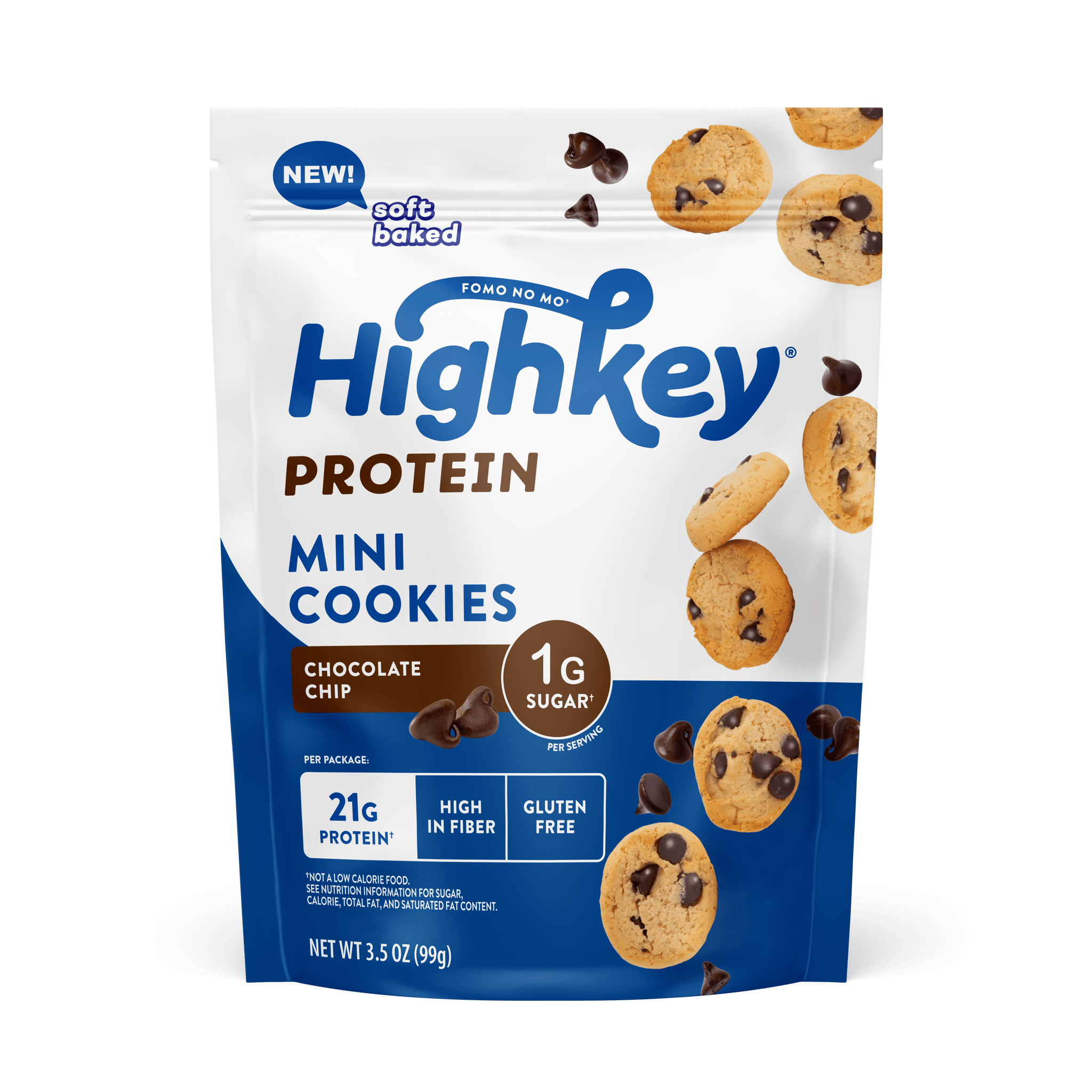 Protein Mini-Cookies: Chocolate Chip (6 Pack - 3.5 oz bags)