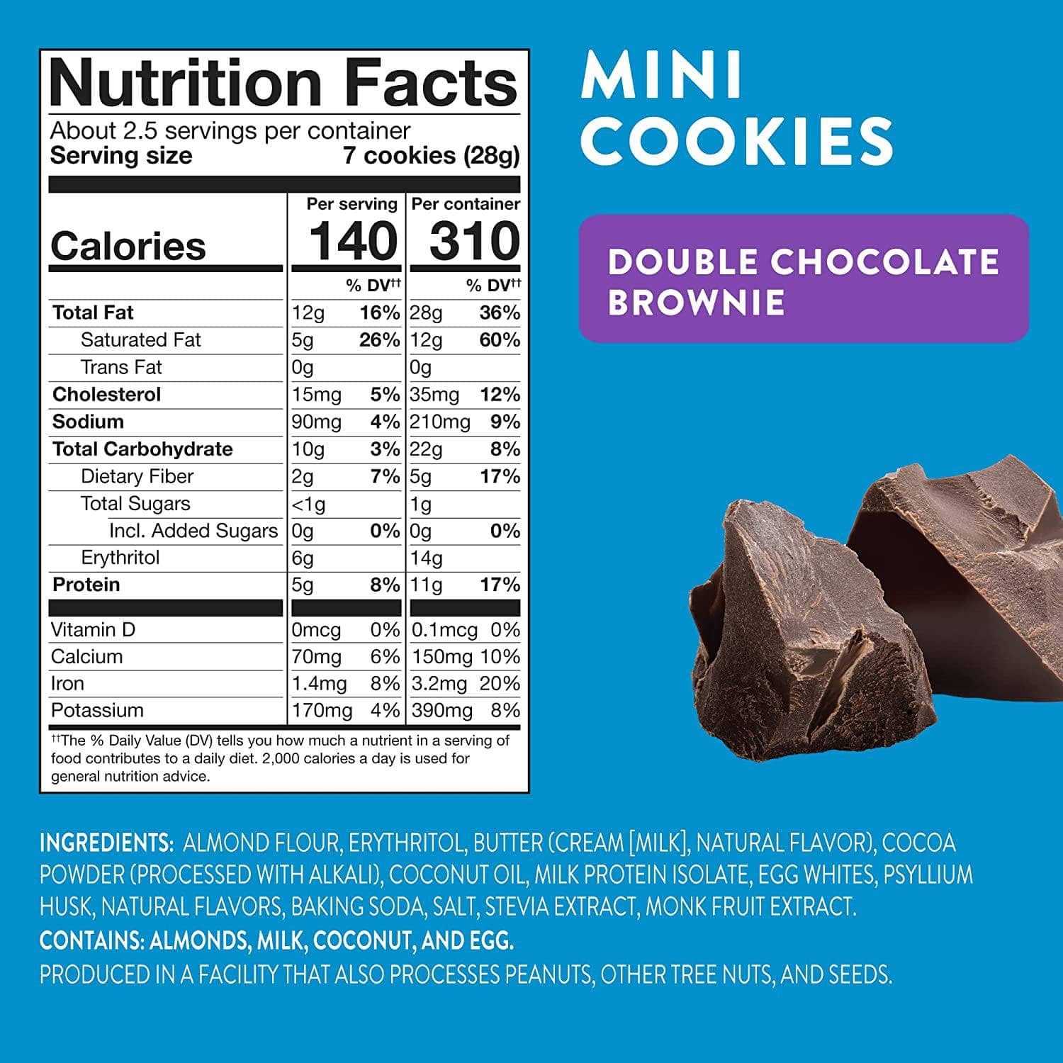 Mini Cookies: Double Chocolate Brownie