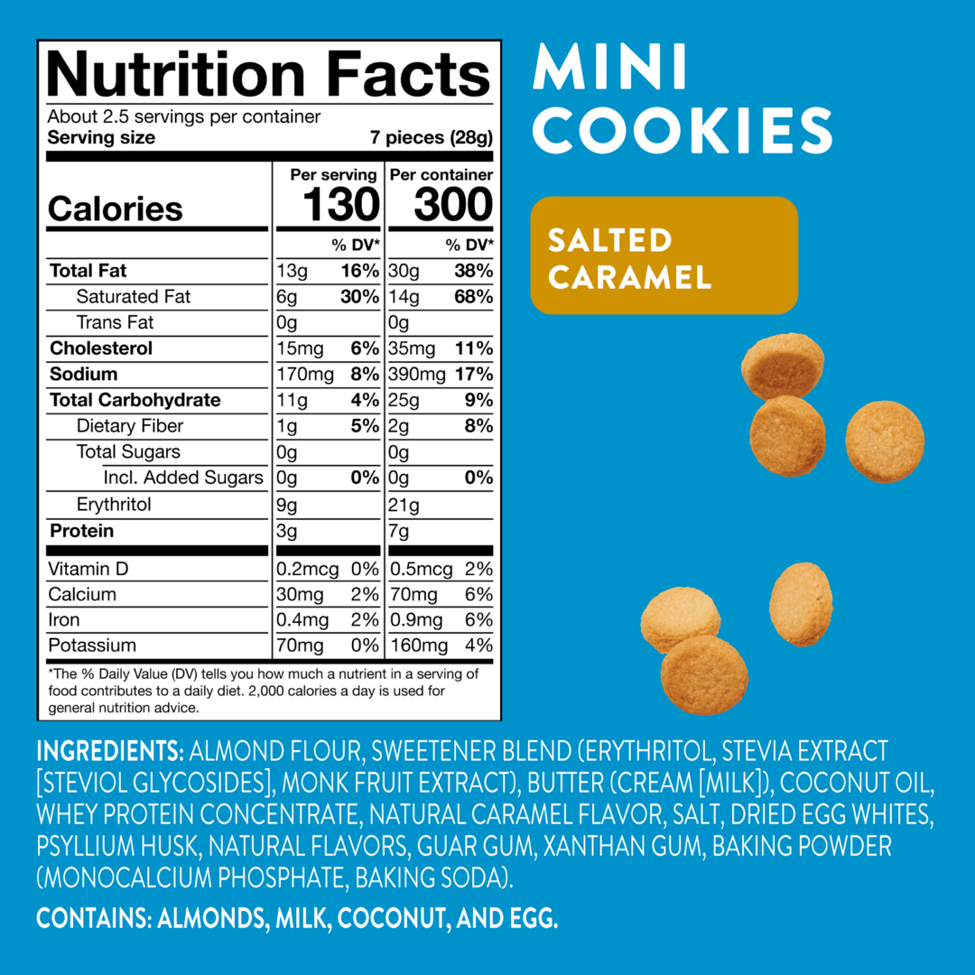 Mini Cookies: Salted Caramel